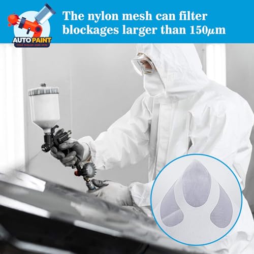 MAQIHAN 75 Paint Strainers Paper Cone - Filter with 1 Funnel for Spray Gun
