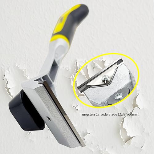 LU&MN Carbide Paint Scraper Set, 2.38" Wide & 1" Triangular Blades, 2 Pcs