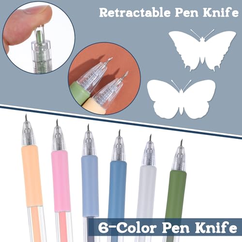 Craft Cutting Tools 6 Pcs Knife Pen Precision Craft Paper Cutter