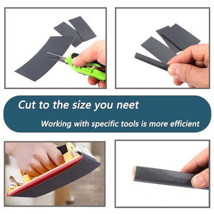 30Pcs 9 x 3.6 Inchs 320 Grit Wet and Dry Handmade Universal Sanding Sheets, Suitable for Woodworking Furniture/Automobiles/Metal/Lacquer Polishing Sandpaper - style: 320 Grit