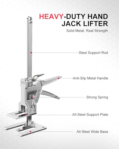 Kolvoii Labor Saving Arm Jack 2 Pack, 9.5 in Lift Range, Hand Lifting Jack - size: Extra Large