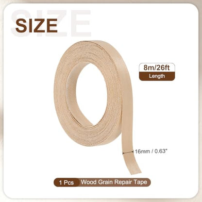 uxcell 0.6" x26 ft Veneer Edge Banding, Pre-Glued Iron on, Maple - color: Maple, size: 0.6" x 26 ft