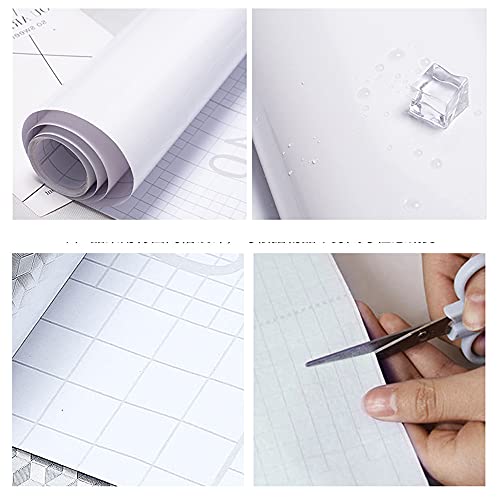 tiltil Shiny Peel and Stick Wallpaper White Contact Paper 15.8" × 393" - color: Pearl White, size: 15.8" x 393"