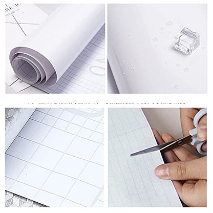 tiltil Shiny Peel and Stick Wallpaper White Contact Paper 15.8" × 393" - color: Pearl White, size: 15.8" x 393"