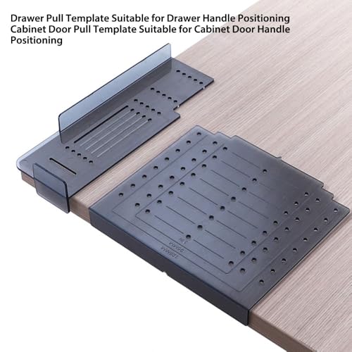 ABS Cabinet Pull Door Drill Template Straight Holes Locator Cabinet Shelf Pin Hardware Jig for Handle Door Drawer Pull Drill Mounting Template Set
