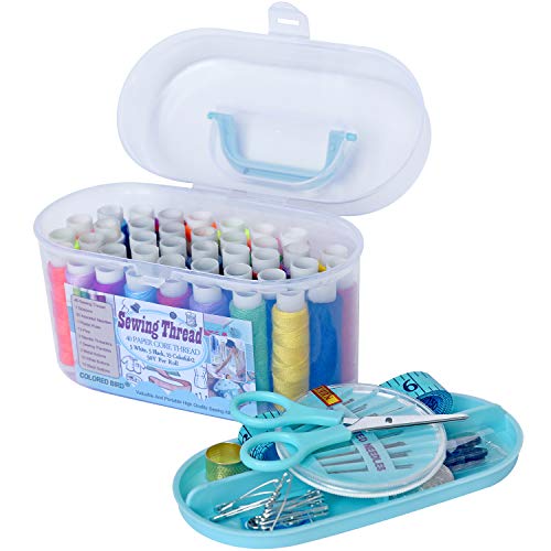 Sewing kit Sewing Thread Sewing Supplies Family Repair Kit Traveler Sewing Project kit DIY Sewing Supplies Organizer - color: Blue