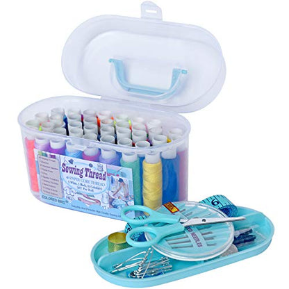 Sewing kit Sewing Thread Sewing Supplies Family Repair Kit Traveler Sewing Project kit DIY Sewing Supplies Organizer - color: Blue