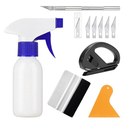 5 PCS Window Film Tint Kit, Car Vinyl Wrap Tools Kit with Squeegees & Utility Knife & 5 Blades, Auto Wraps Applicator Tools for Protective Film Wrapping Installing