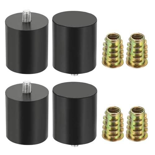 uxcell 4Pcs M8 x 10mm Thread Adjustable Furniture Levelers, 40x55mm Furniture Leveling Feet Screws in Threaded Glide Leveling Floor Protector for Table Chair Cabinet Legs - size: M8 x 10mm Thread, 40x55mm