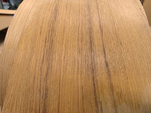 Teak Wood Veneer edgebanding 1" x 120" with preglued hot melt Adhesive Iron on