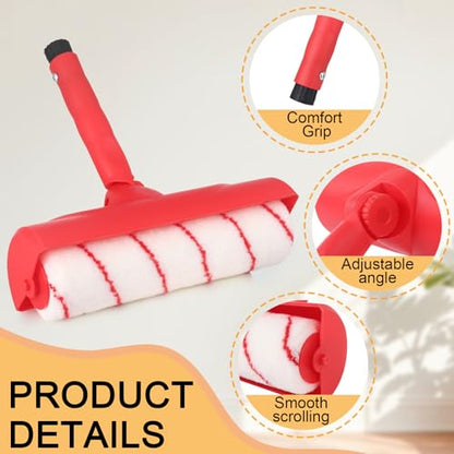 Ceiling Paint Roller No Drip Kit – 8FT Extension Rod Paint Roller Shield