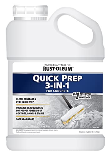 Rust-Oleum Quick Prep 3-in-1 Cleaner Degreaser and Etch, Gallon - size: 128 Fl Oz (Pack of 1)