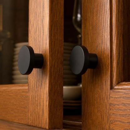 Ravinte Cabinet Knobs, 10 Pack Black Dresser Drawer Pulls, 1-1/5 Inch - color: Black