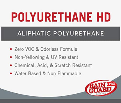 Rain Guard Water Sealers PU-1401 Polyurethane HD IsoFree 2-Part Matte Finish Ready to USE Covering up to 1200 Sq. Ft on New and Older Surfaces. 4 Gallon Kit A and B - Masonry Sealer, Wood Sealer - color: Clear Matte, size: 4 Gallon (1200 Sq. Ft.)