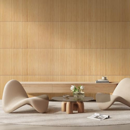 OUZUGIE 1 Pack 96x24 Inch Natural Bamboo Wall Panel - color: Twinned Carbides, size: 24" x 96"