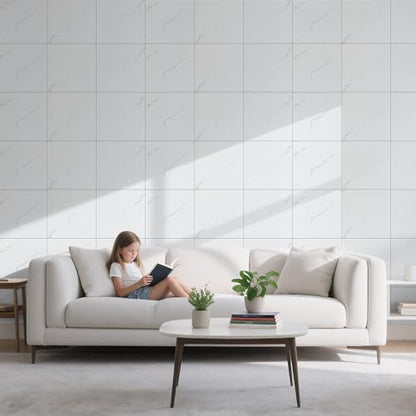 practicalWs 10pcs Marble Peel and Stick Tile Waterproof PVC Wall Tiles - size: 11.8" x 11.8" x 10-Pack