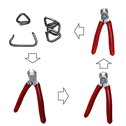 1500pcs 3/4" Galvanized Professional Upholstery Hog Rings D-Rings -for HR-22 HR60-22 SR15 C-22 - style: 1500pcs