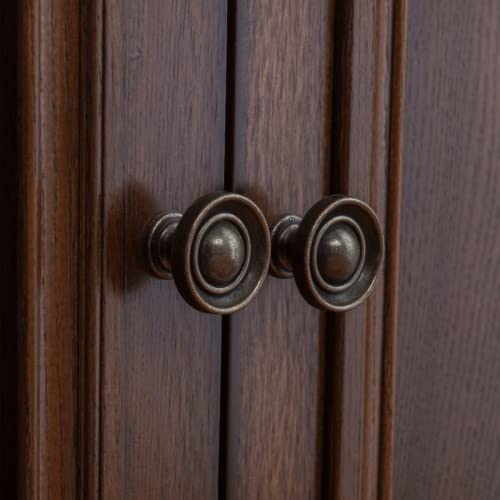 dophee 5Pcs Vintage Style Little Drawer Knobs with Screws, 1.14"x0.75" - size: 5 Pieces