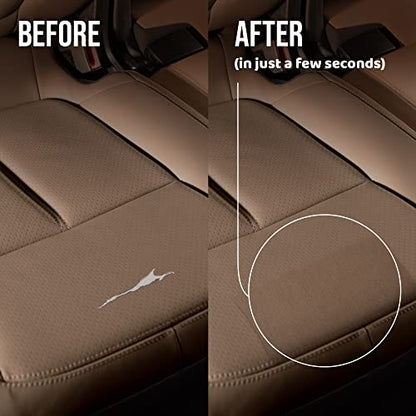 Self Adhesive Leather Repair Patch for Couch, Car Seat – Dark Brown 11in×8in - color: B Dark Brown Leather