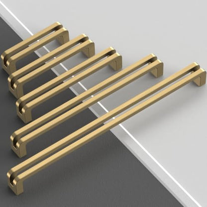 10 Pack Champagne Bronze Cabinet Pulls 5 Inch(128mm) Honey Bronze Kitchen Cupboard Handles Solid Heavy Duty Zinc Alloy Drawer Pulls - color: Champagne Bronze, size: 5" Hole Center