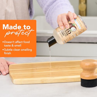 CLARK'S Cutting Board Oil made with Organic Coconut Oil, 12 Oz - Food Grade - style: Coconut Extract