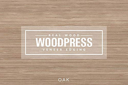 Real White Oak Wood Veneer, US Letter Size, Pack of 6 Sheets - style: Oak