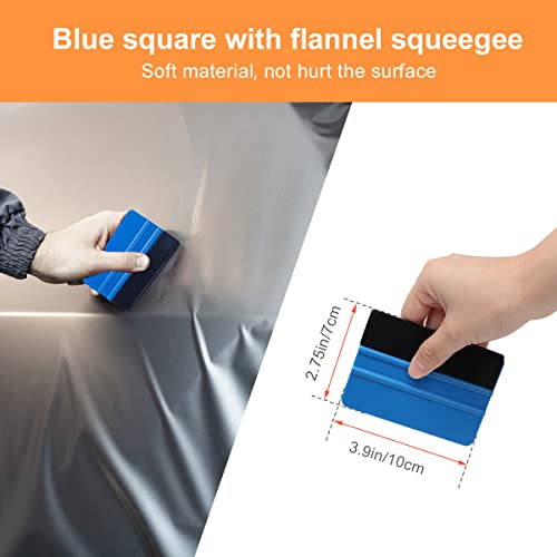 Luxiv 5 Pcs Car Window Tint Application Tool Kit, Film Squeegees Scrapers