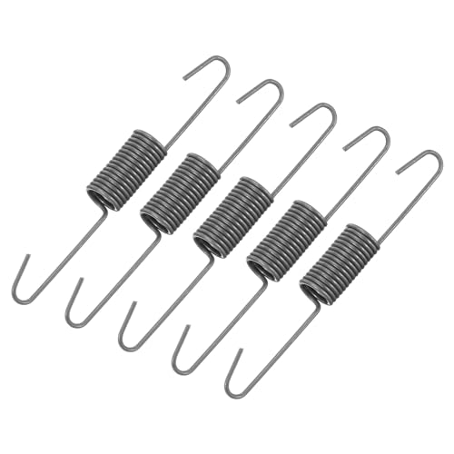 uxcell 30Pcs Recliner Tension Spring, 4 Inch Metal Dual Hook Replacement Sofa Mechanism Tension Springs - Long Hook