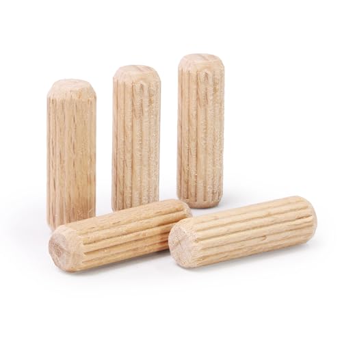5/16" x 1" Wooden Dowel Pins - FoDau770 Beech Wood Dowel Rods - 200 Pcs - size: 5/16" x 1"