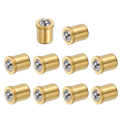 uxcell 10Pcs Stainless Steel Spring Plunger 6x4.5 mm Precision Ball (15N) - size: 6 x 4.5 mm(15N)