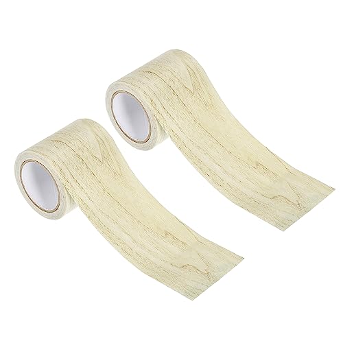 PATIKIL Wood Grain Repair Tape 2.2" X30', Self Adhesive Realistic Textured Repair Tape Patch for Floor Door Table Cabinets Desk, Grey Oak - color: Grey Oak, size: 2.2" x 30'