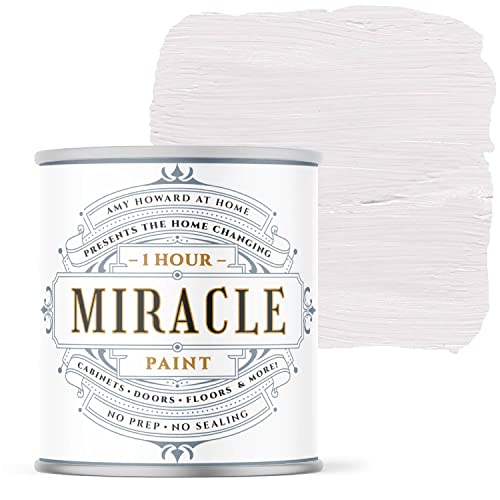 AMY HOWARD AT HOME One Hour Miracle Paint - Water-Based Enamel - Scrubbable Eggshell Finish - All In One Furniture Paint - No Stripping, Sanding, or Priming - 32 OZ - Bauhaus Buff - color: Bauhaus Buff