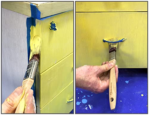 ROLLINGDOG 3pcs Paint Brush Set for Wall & Trim (1", 2", 3") - color: 3pc Multi Size