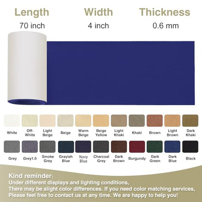 Gheeidau Canvas Repair Tape 4×70 Inch Waterproof Self-Adhesive Fabric Repair Patch for Repairing Boat Covers,Tents,Patio Umbrellas,Car Seats,Luggage,Sofas.(Dark Blue) - color: Dark Blue, size: 4"×70"