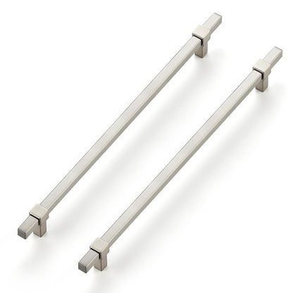 15 Pack Brushed Nickel Cabinet Handles, 10" Hole Center Drawer Pulls - color: Brushed Nickel, size: 10 Inch Hole Center