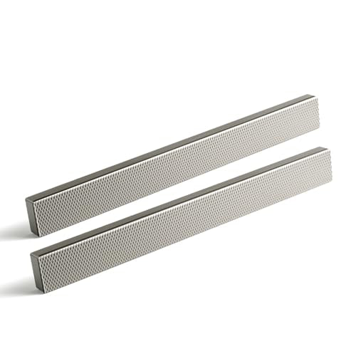 Goo-Ki 6 Pack 5 Inch Satin Nickel Knurled Cabinet Pulls - Modern Bar Handles - Textured Grip for Drawer, Dressers, Furniture Hardware - color: Satin Nickel, size: 5 Inch Center to Center