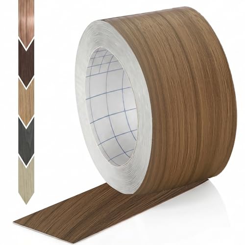GSCIT Club Wood Grain Repair Tape, 2.4 inch X 100ft Self Adhesive Natural Walnut Grain Repair Patch for Tables, Chairs, Baseboards, Doors, Windows, Floors, Handicraft DIY. - color: Natural Walnut, size: 2.4"x 100ft