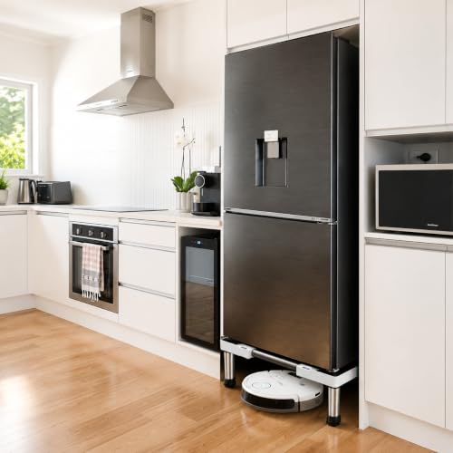 SEISSO Mini Fridge Stand Adjustable Height 7"-8.2" for Appliance 23"-32" - size: Round Tube With 4 Feet