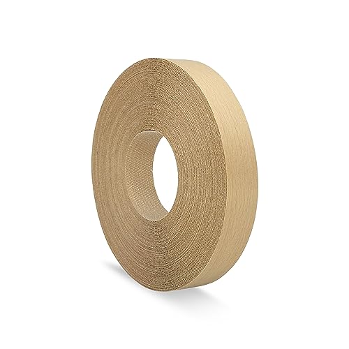 Birch Edge Banding 1 inch x 25 feet Wood Veneer Pre Glued Adhesive Edging Trim Band Tape Iron On Flexible Strip Roll Laminate Cabinate Countertop Furniture Shelf MDF Board Paintable Edgebanding - size: 1 in x 25 ft