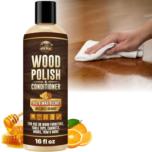 Bees Wax Furniture Polish and Cleaner, Natural Wood Conditioner, 16 fl oz - size: 16 Fl Oz (Pack of 1)