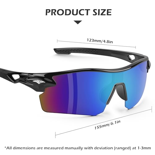 OXG 6 Pack Safety Glasses, Scratch Resistant Wraparound Lenses ANSI Z87.1 Protective Eyewear for Unisex - color: Tinted