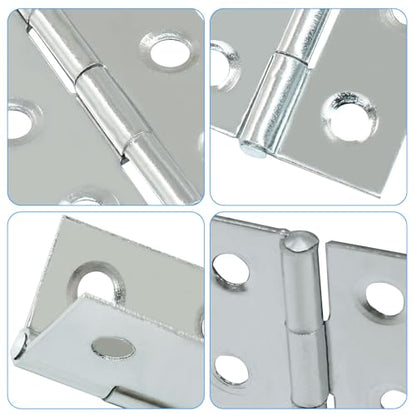 20 Pack 2 Inch Steel Butt Hinge, with Screws Craft DIY - size: 2 Inch