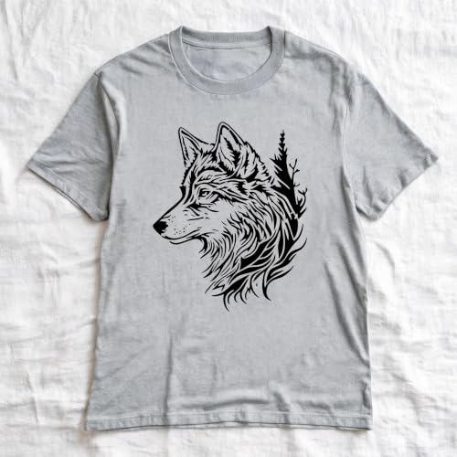 TIAMECH A4 Reusable Wolf Head Pine Tree Stencil for Painting - color: Wolf Head Pine Tree