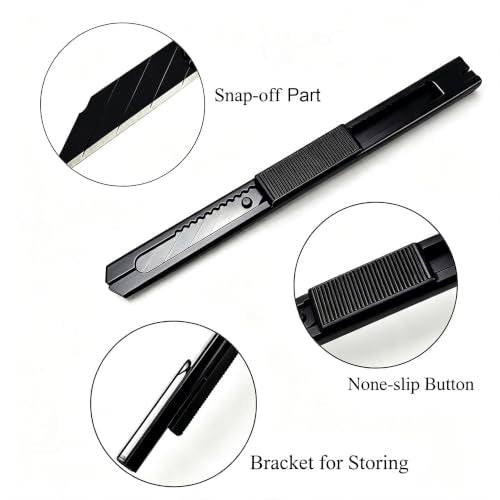 Vinyl Wrap Install Kit with Plastic Squeegee, 9mm Snap off Knife Blades, Micro Squeegee, for Window tint, PPF, Decal - color: Kit a