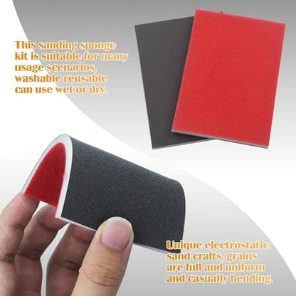 600 Grit Sanding Sponge, Wet Dry Sanding Block, 20 Pcs - size: 600 Grit