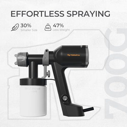 Tilswall Paint Sprayer Dreamer400 Ultra-Light Spray Gun for Painting Black - color: Black