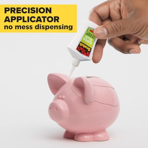 Scotch Super Glue Gel in Precision Applicator, .14 Ounces - size: 1 Count (Pack of 1)