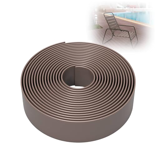 100ft Long 1.5" Wide Vinyl Chair Strapping. Repair & Replacement Matte Finish. for Patio Outdoor Lawn Garden Durable Attractive (Adobe) - color: Adobe