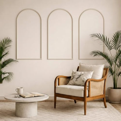 Colingmill 3 Set 23 x 50 Inch Arch Wall Molding Kit Peel Stick wall Panels - size: 24 x 50 Inch, style: Stylish Style