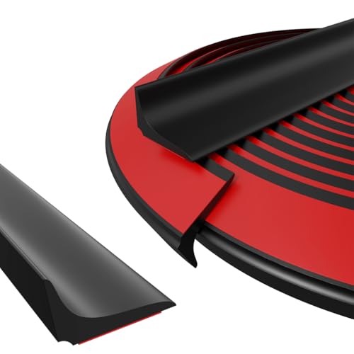 Water Dam Silicone Waterproof Barrier Bathroom and Kitchen Water Strip Coving Edging Strip（Black-3.3m） - color: Black, size: 0.59in*0.89in*10.8ft